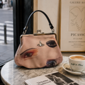 Vivienne Westwood Granny Bag Portrait Print Kiss Lock Clutch