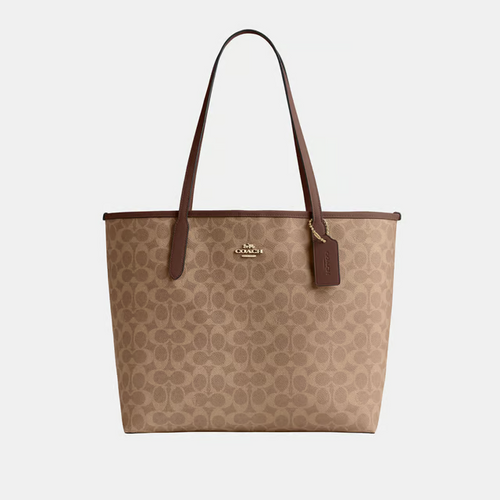 Coach City Tote Bag In Signature Canvas