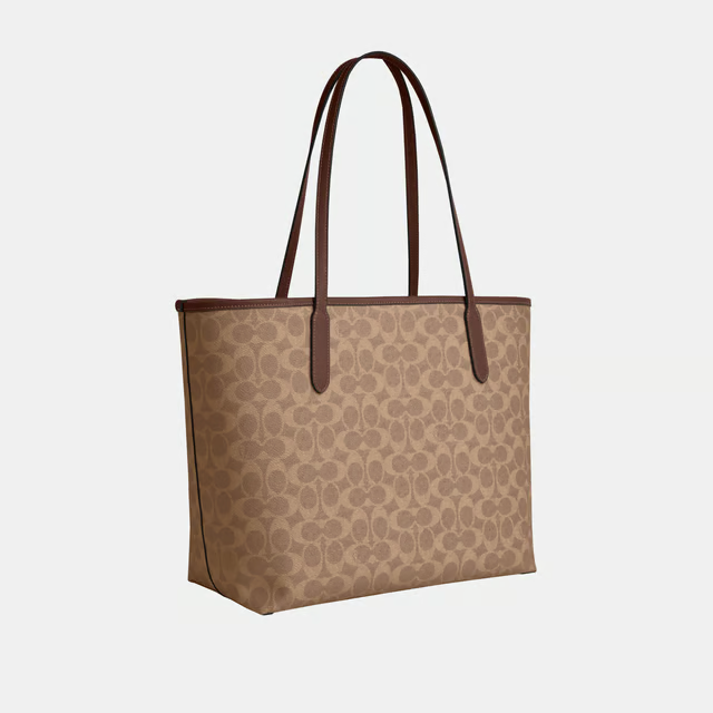 Coach City Tote Bag In Signature Canvas