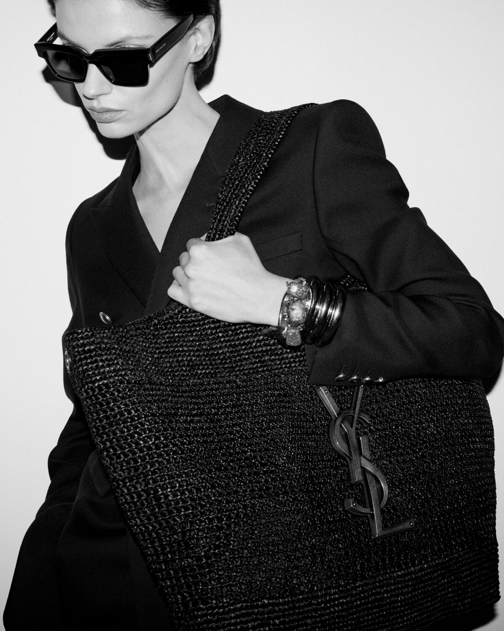 Yves Saint Laurent ICARE IN RAFFIA
