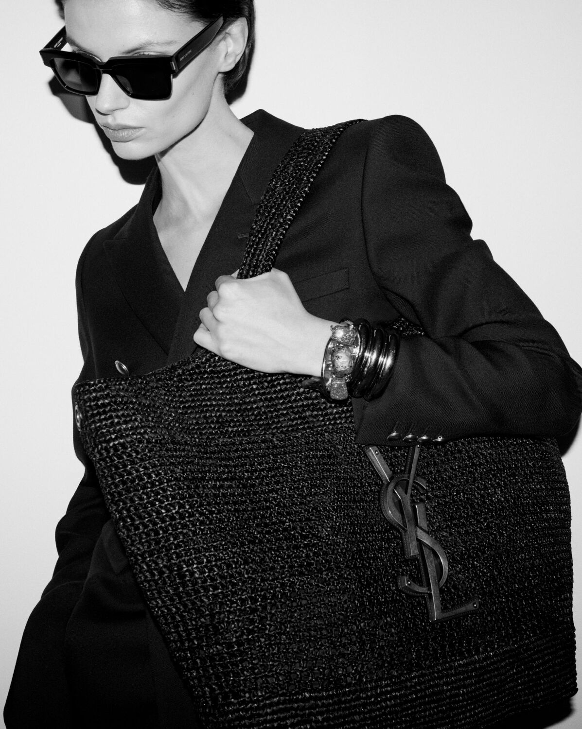 Yves Saint Laurent ICARE IN RAFFIA