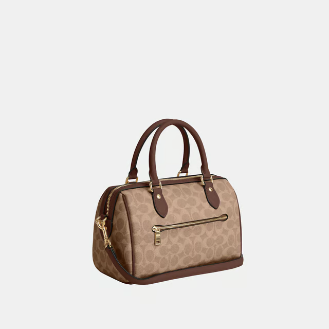 Coach Rowan Satchel Bag In Signature Canvas