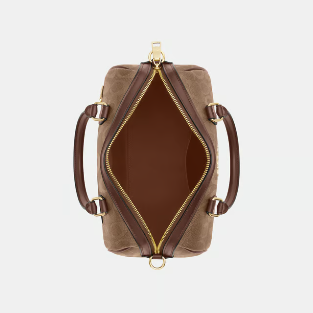 Coach Rowan Satchel Bag In Signature Canvas
