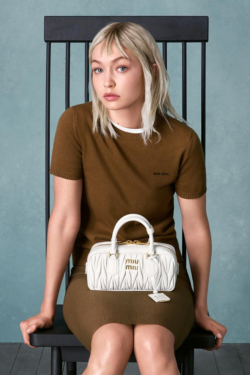 miu miu Arcadie matelassé nappa leather mini-bag