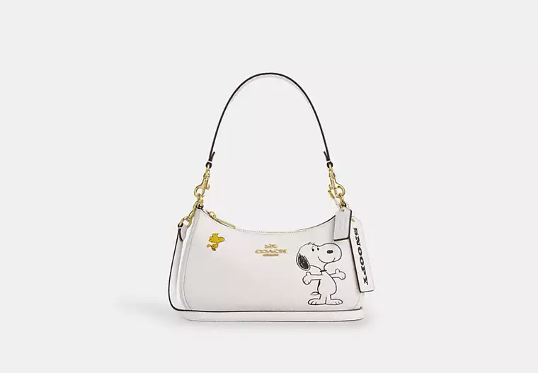 Coach X Peanuts Teri Shoulder Bag With Snoopy