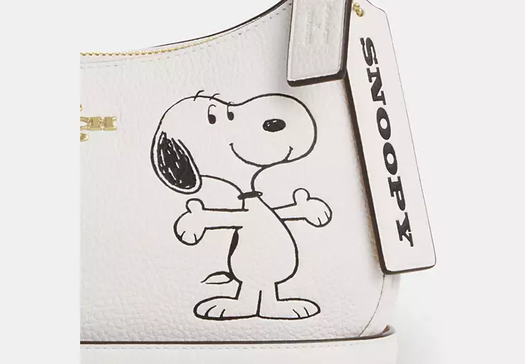 Coach X Peanuts Teri Shoulder Bag With Snoopy