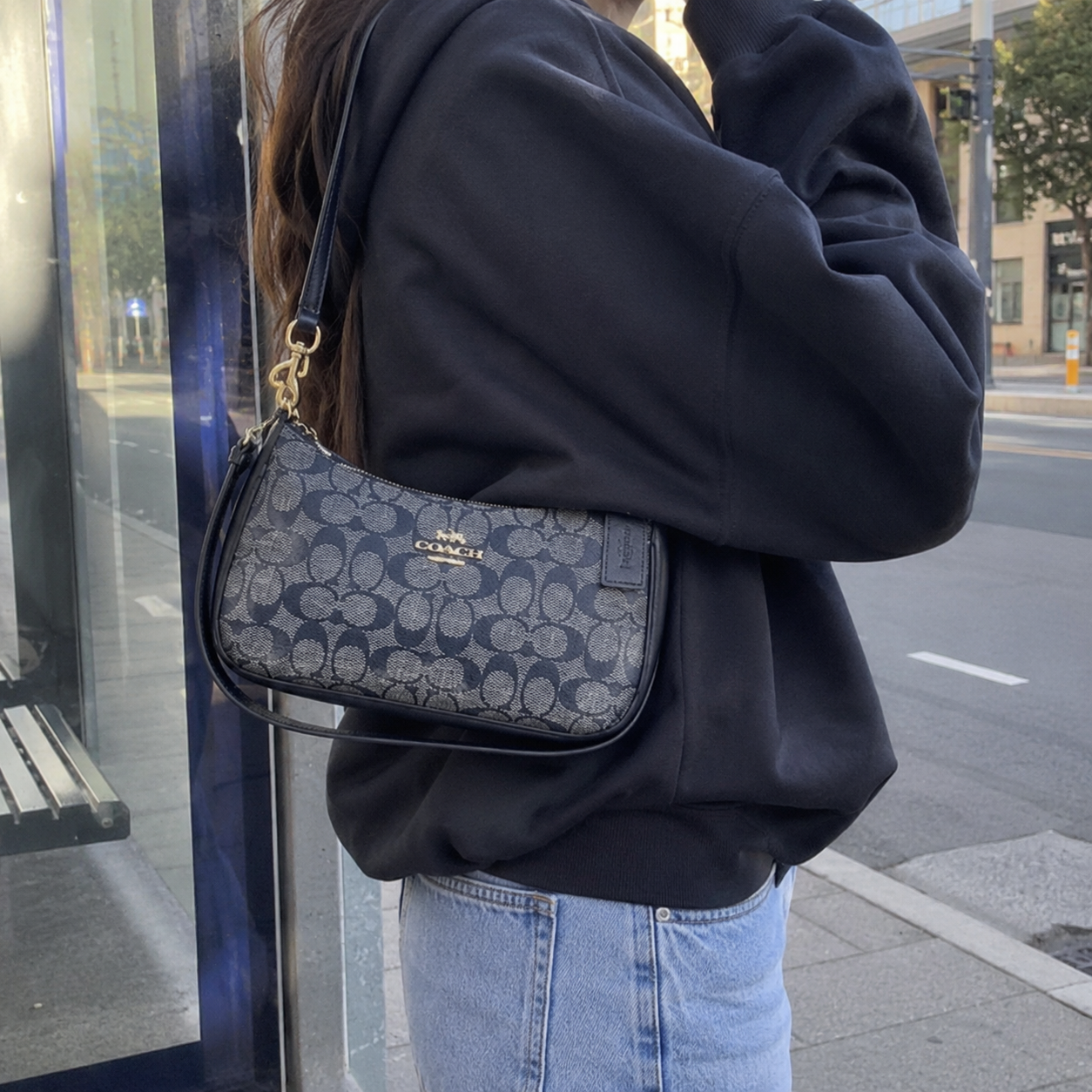 Coach Blue Leather handbag
