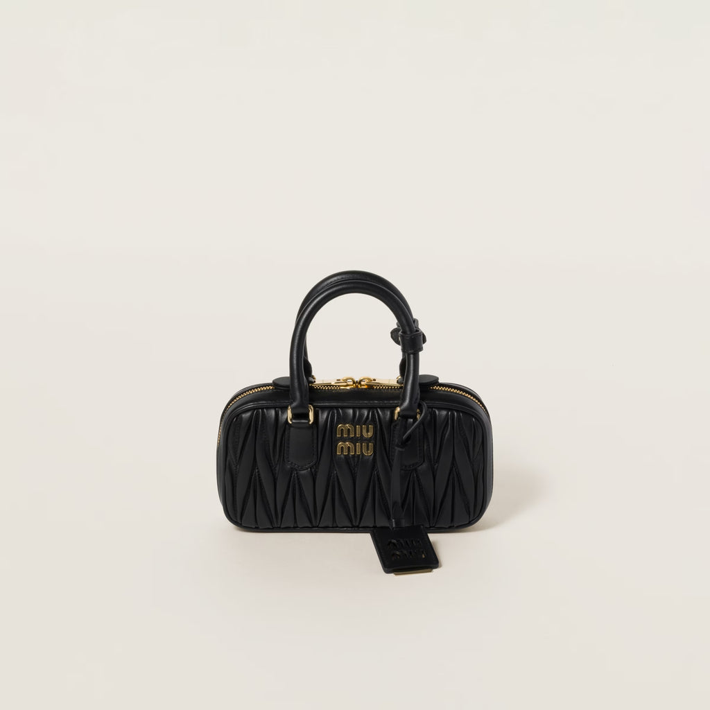 miu miu Arcadie matelassé nappa leather mini-bag