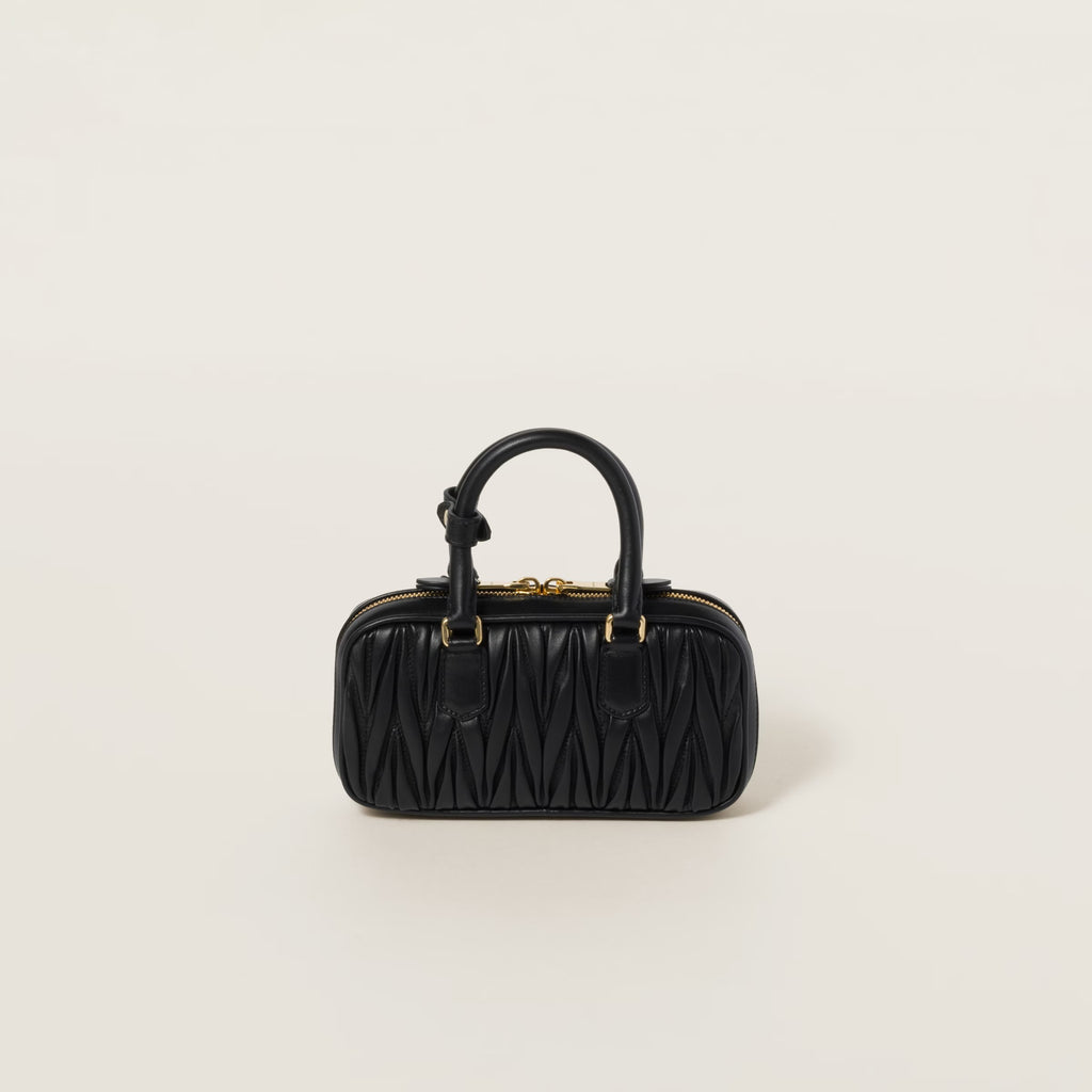 miu miu Arcadie matelassé nappa leather mini-bag