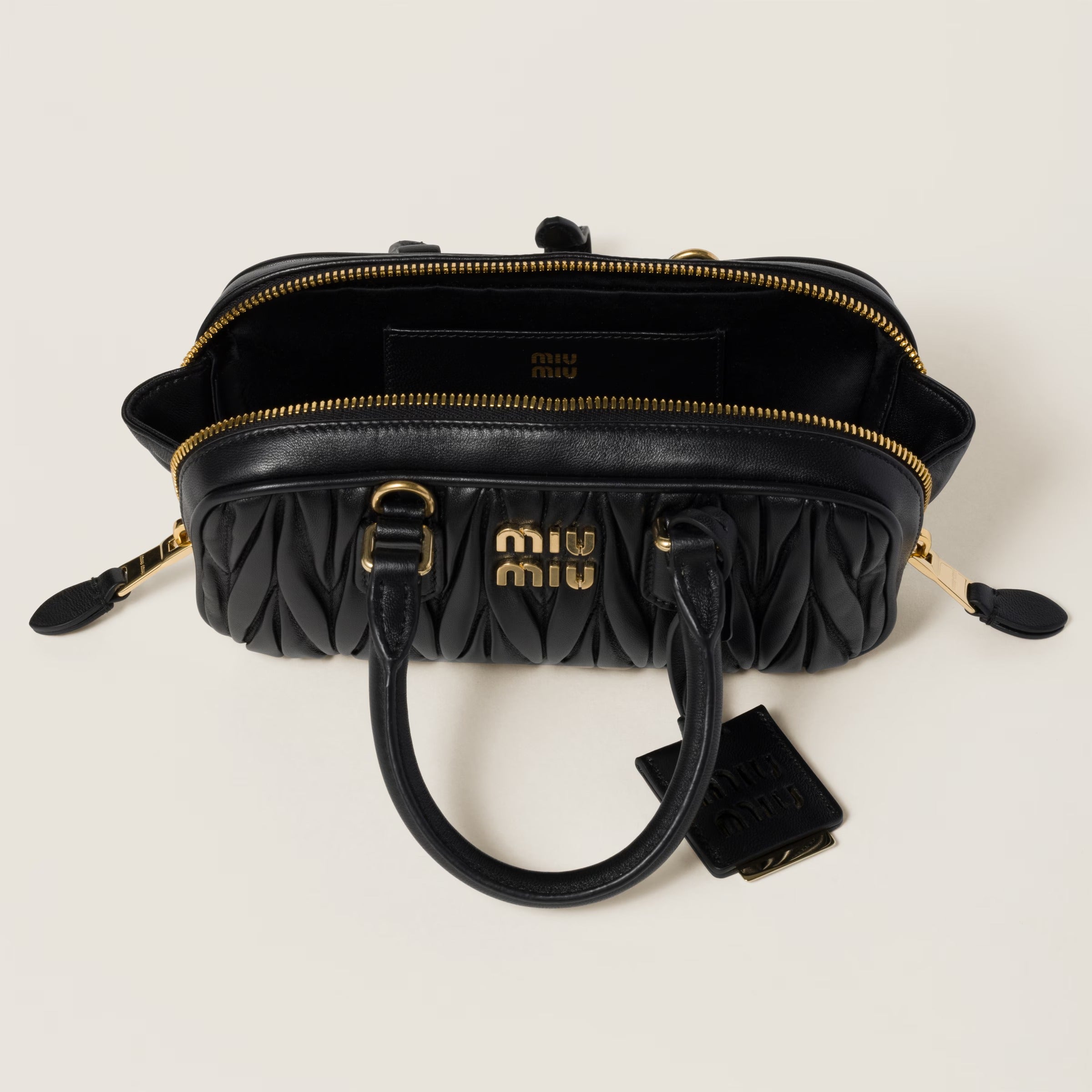 miu miu Arcadie matelassé nappa leather mini-bag