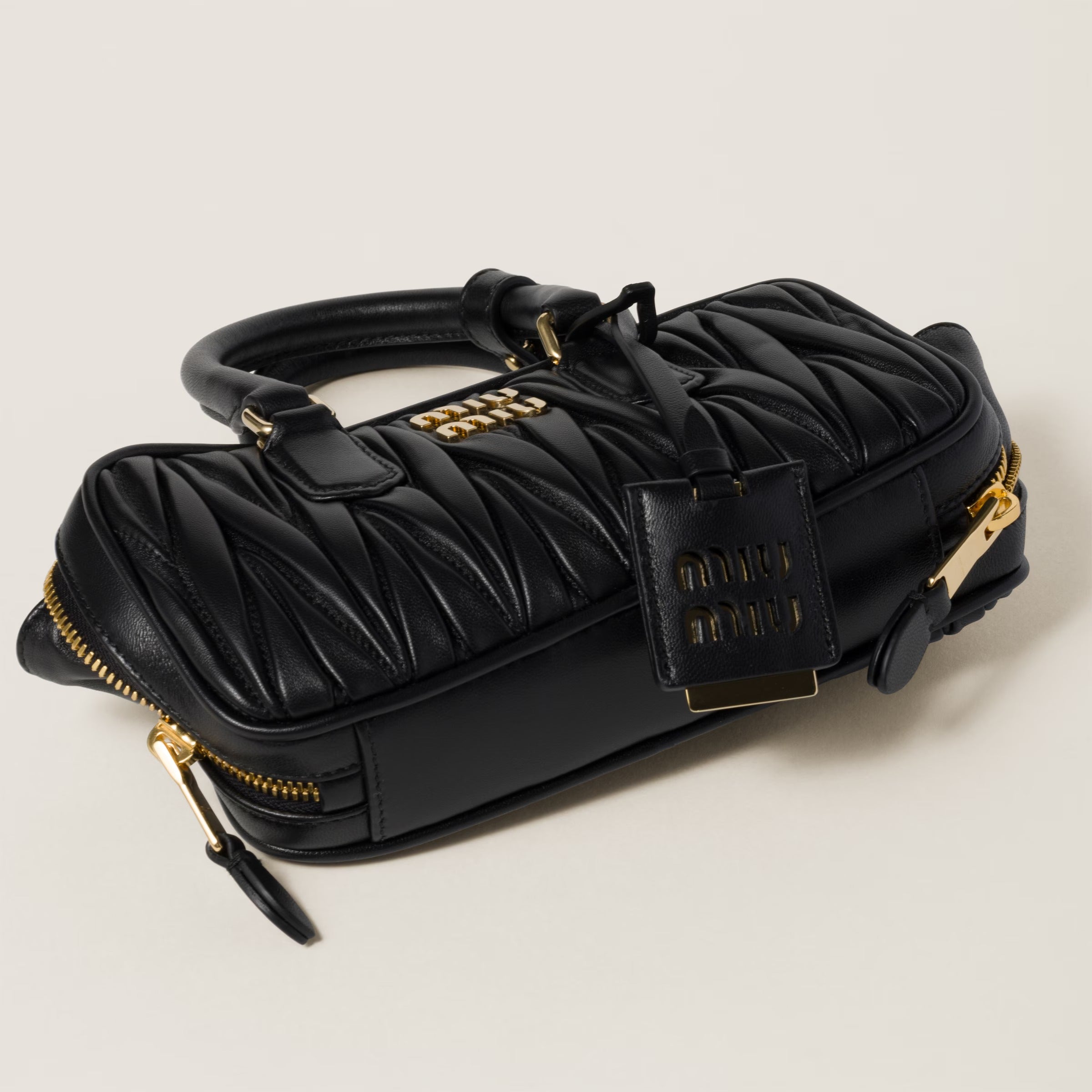 miu miu Arcadie matelassé nappa leather mini-bag