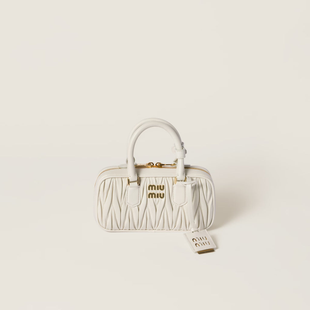 miu miu Arcadie matelassé nappa leather mini-bag