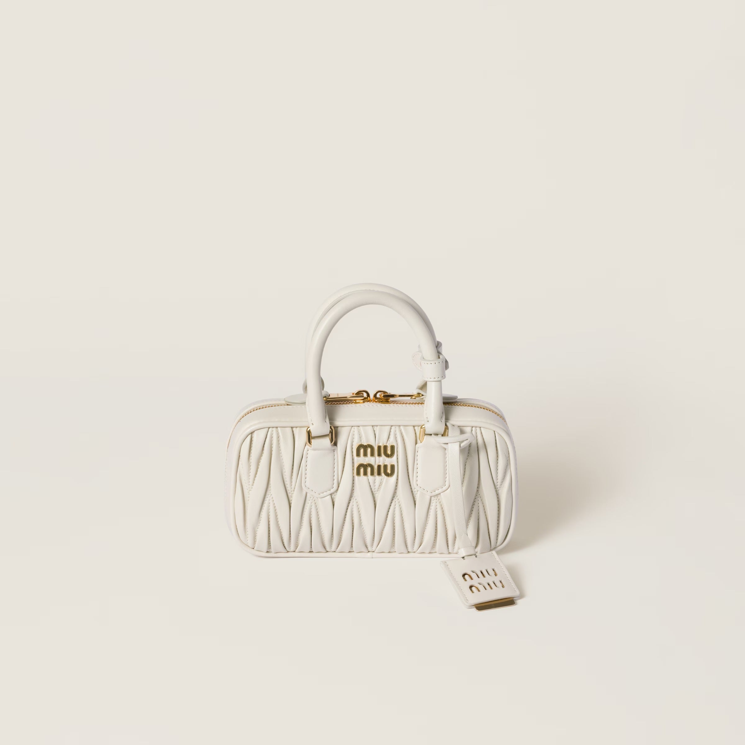 miu miu Arcadie matelassé nappa leather mini-bag