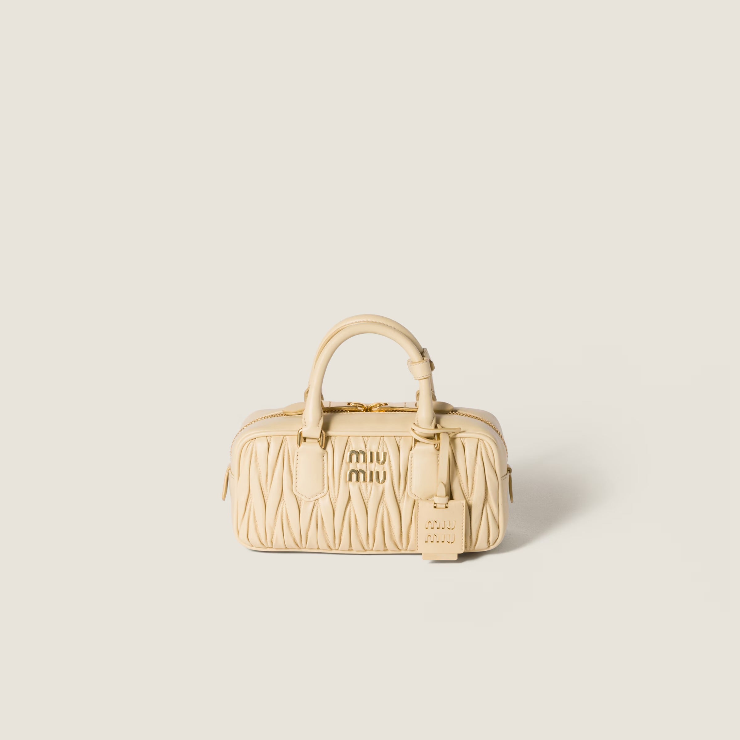 miu miu Arcadie matelassé nappa leather mini-bag