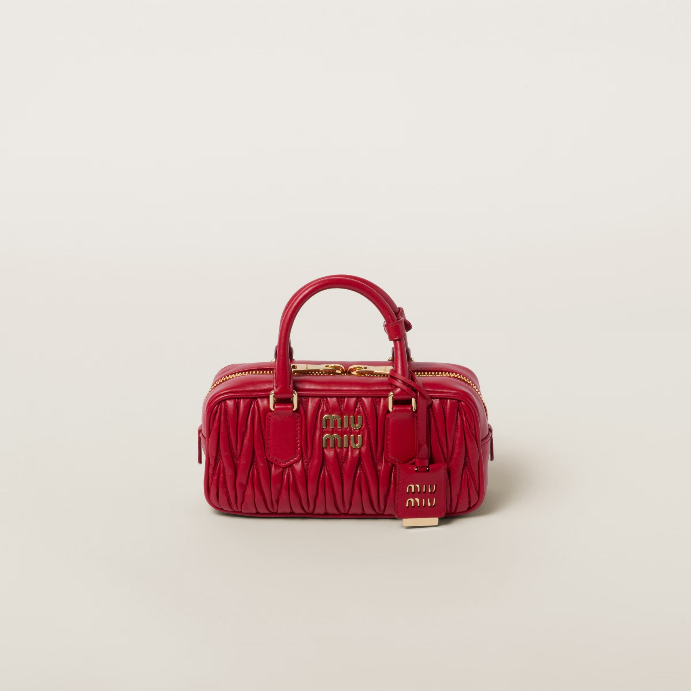 miu miu Arcadie matelassé nappa leather mini-bag