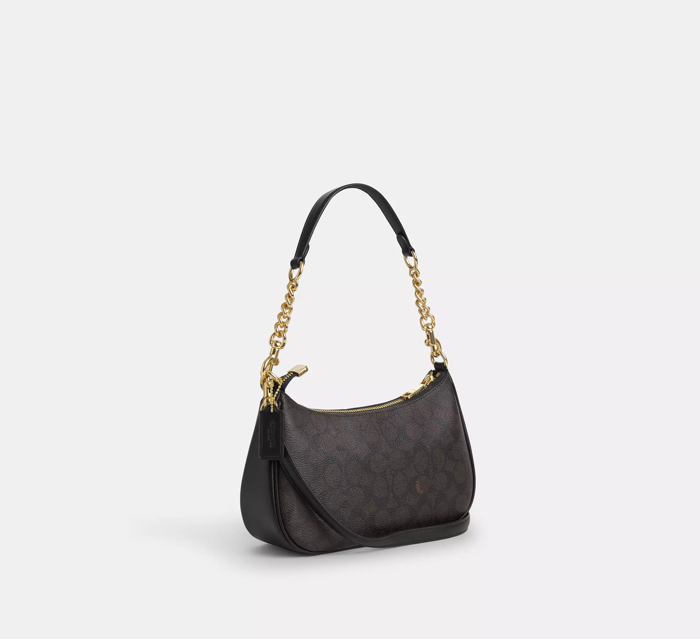 Coach Dark Chocolate Leather Handbag