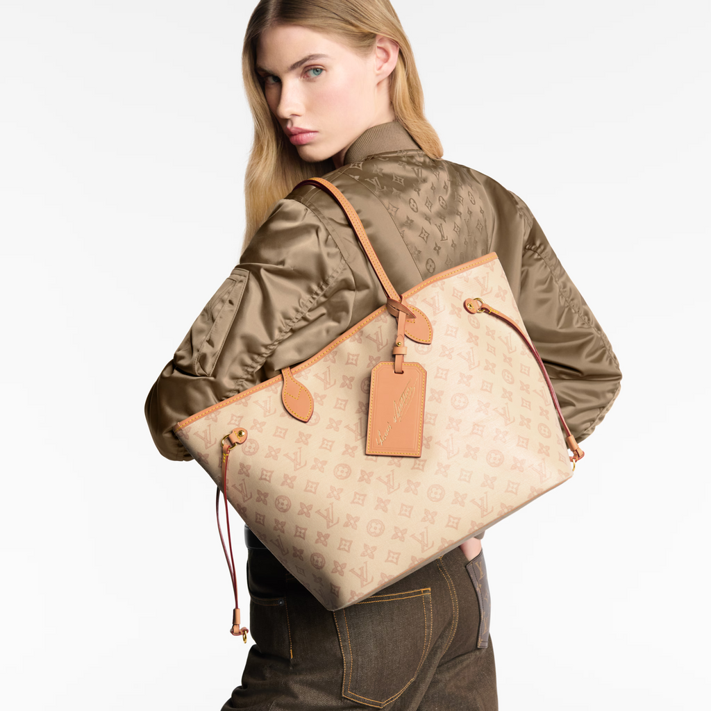 LV M27521 Neverfull MM Tote Bag